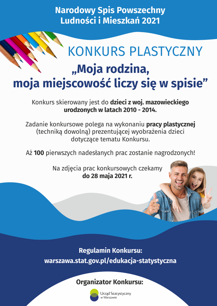 Konkurs plastyczny - „Moja rodzina, moja miejscowość liczy się w spisie”