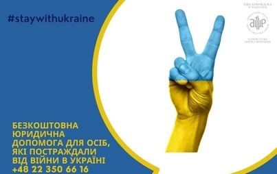Zdjęcie do Bezpłatna pomoc prawna dla ofiar wojny na Ukrainie