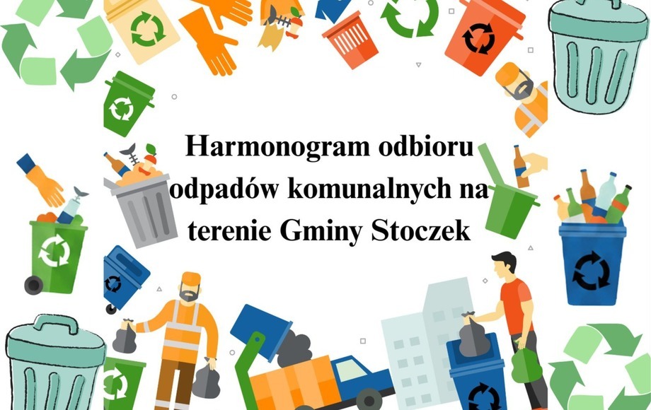 Harmonogram odbioru odpadów komunalnych na terenie Gminy Stoczek